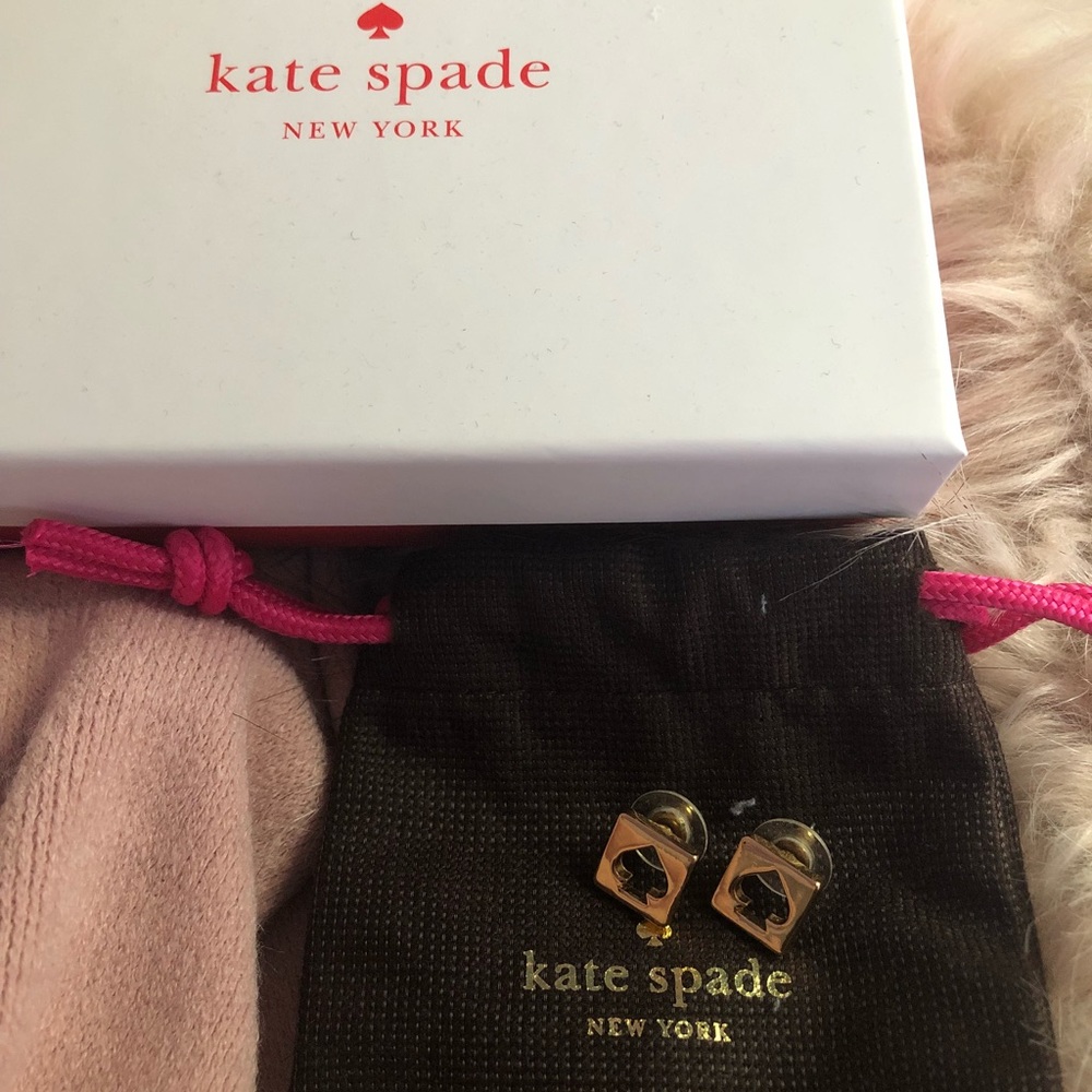 Brand new Kate Spade logo earrings